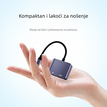 HDMI konverzijski kabel za zrcaljenje zaslona na iOS, 1080p, bez napajanja