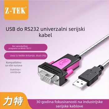 USB na RS232 serijski kabel, industrijske klase, FT232 čip, model 533C, Z-TEK