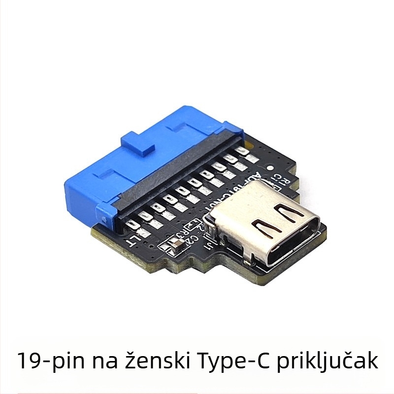 Desktop USB 3.0 adapter kartica, 2 porta, 19-pin na USB 3.0, bakreno jezgro