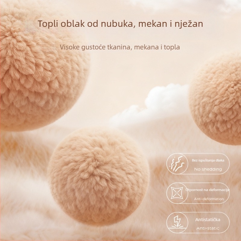 Navlaka za volan zimi – sladak stil, prugasti uzorak, cloud velvet materijal, univerzalna prilagodba