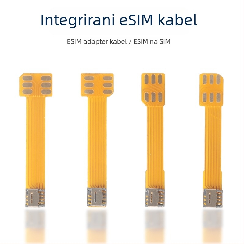 Vanjska ploča adaptera s patch kabelom za konverziju 5×6 čipa u SIM, bez zavarivanja, integrirani kabel