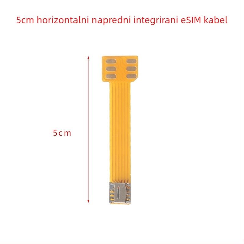 Vanjska ploča adaptera s patch kabelom za konverziju 5×6 čipa u SIM, bez zavarivanja, integrirani kabel