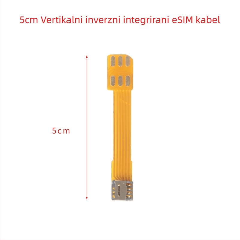 Vanjska ploča adaptera s patch kabelom za konverziju 5×6 čipa u SIM, bez zavarivanja, integrirani kabel