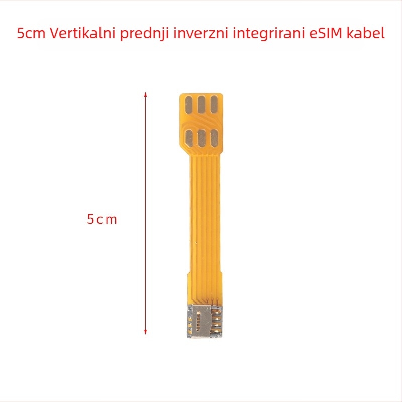 Vanjska ploča adaptera s patch kabelom za konverziju 5×6 čipa u SIM, bez zavarivanja, integrirani kabel