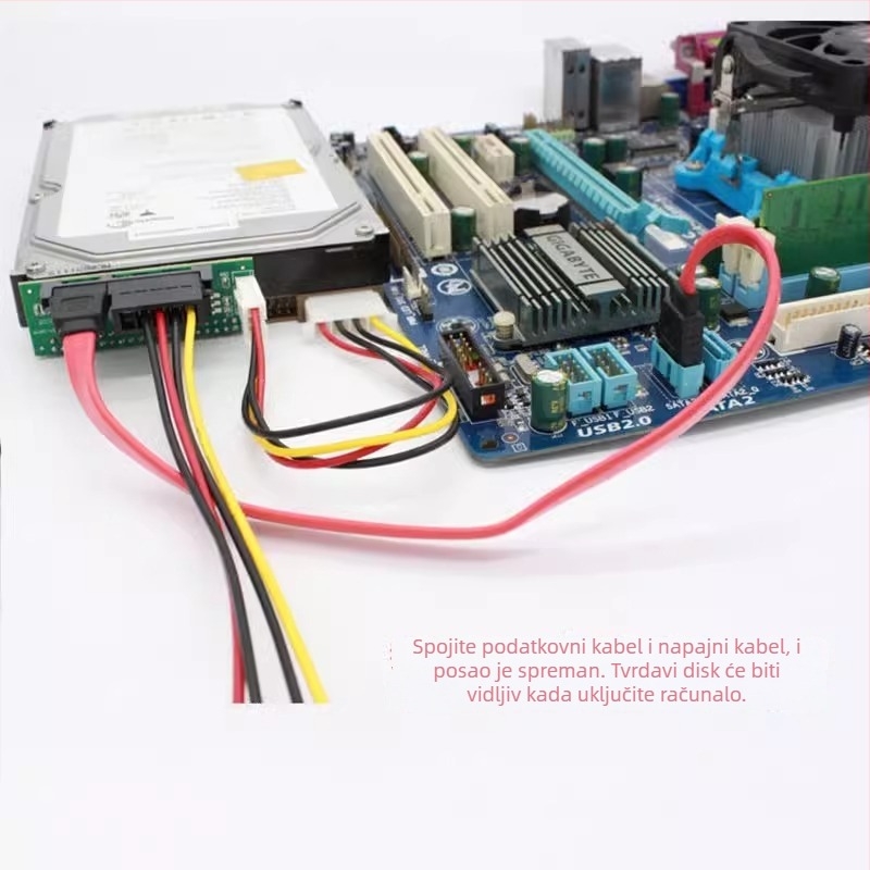 IDE–SATA adapter kabel za tvrde diskove i optičke pogone — Huagu; Tip: IDE–SATA adapter kabel; OEM dostupan; Namijenjeno računalnim perifernijama