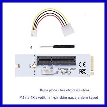 LUOJING Ngffp4x-n02 M.2 Key M na PCIe NVMe adapter s LED NGFF 4x signalom