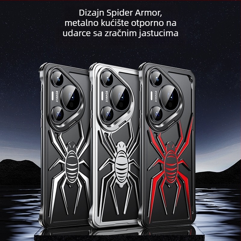 Huawei P70 Pro držač za objektiv, Spider Shell metalni okvir, zaštitna futrola za telefon otporna na pad
