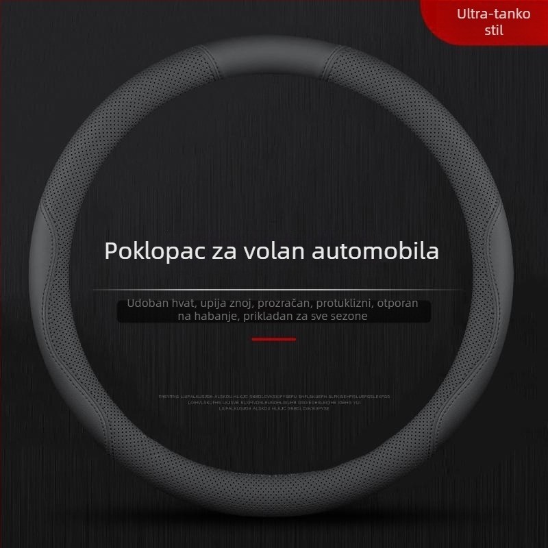 Navlaka za volan od Nappa antibakterijske kože, sportski stil, univerzalna instalacija, za sve sezone