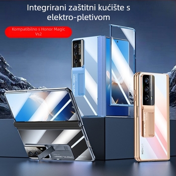Kućište za telefon Honor Magic VS2, PC materijal, elektroplating, otporan na udarce, disipacija topline, zaštita od pada, središnji šarkni mehanizam