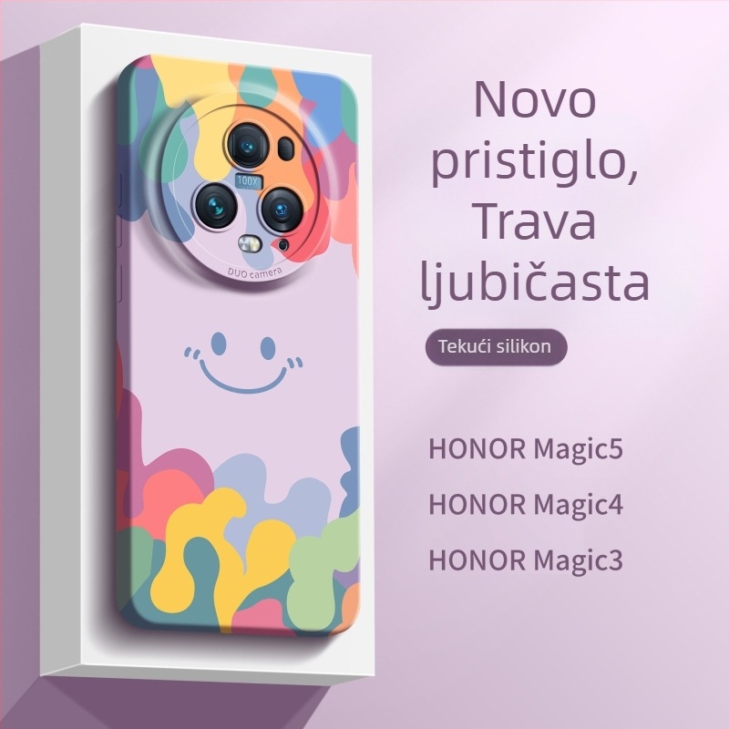 Nova maska s osmijehom za Honor Magic5 4Pro — minimalistička, visoka zaštita, otporna na padove, kreativna