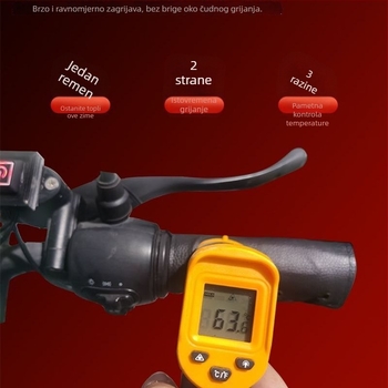 USB grijaći poklopci upravljača za električne bicikle i skutere, aluminijska legura, Marka: Powerful factory