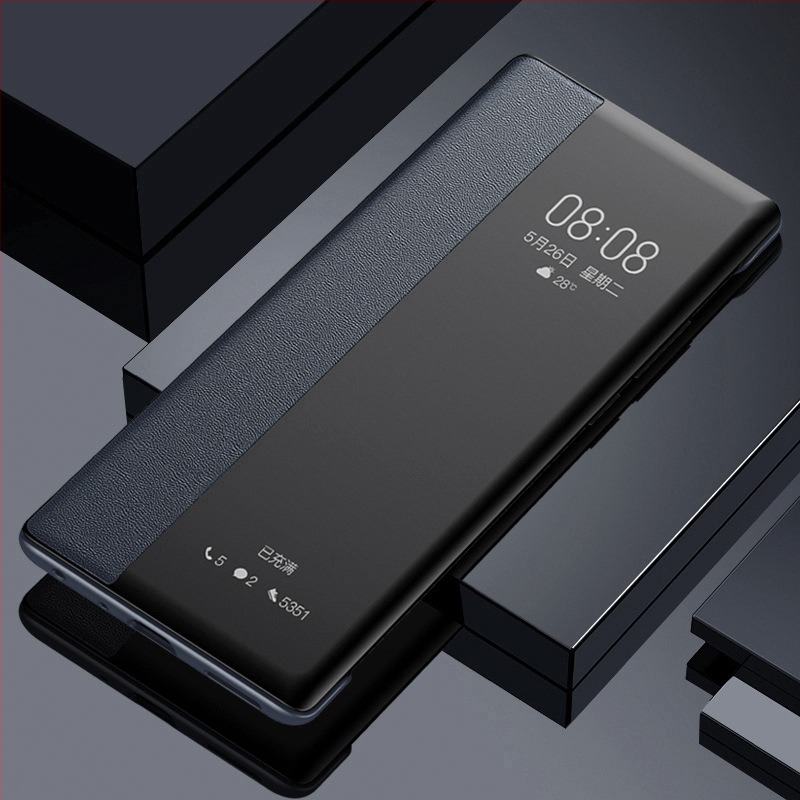 Silikjonska zaštitna futrola za Honor X70 i Honor X60 Pro sa preklopnim poklopcem i prozorom, zaštita od otisaka prstiju