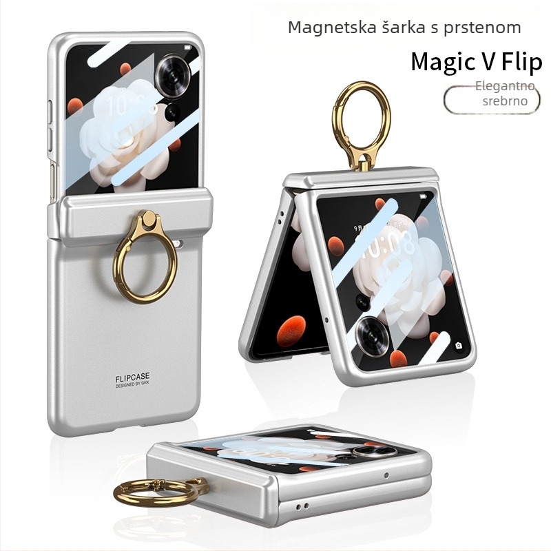 Kućište za Honor MagicVflip s nosivom i magnetnim stalkom | PC materijal, elektroplakiranje, mogućnost prilagodbe, funkcije: držač, magnet, otpornost na pad