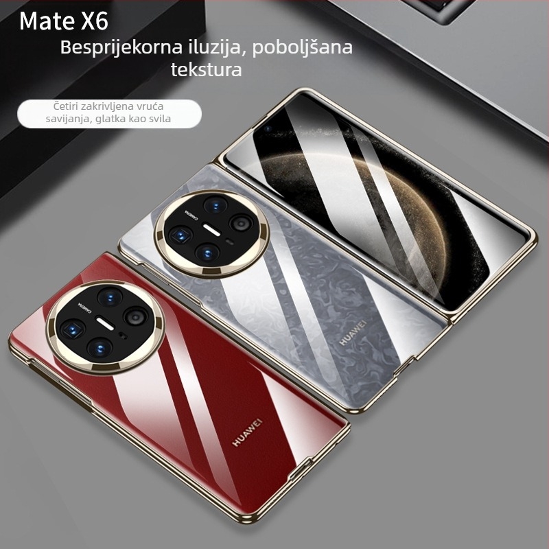 Kutija Huawei Mate X6 za telefon s Phantom preklopnim zaslonom, integrirana zaštita, PC kućište s elektroplatijom, kolekcionarsko izdanje, zaštita od pada