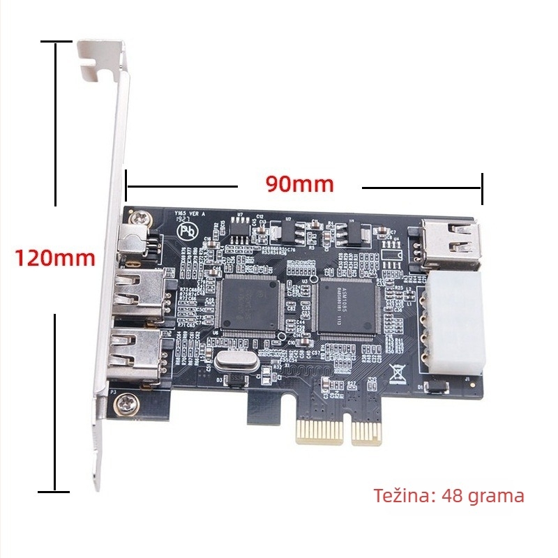 PCIe 1394A kartica za hvatanje videa za DV/HDV kamere