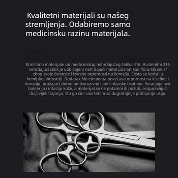 Naušnice od titan čelika s elektroplatiranjem, za žene – minimalistički stil