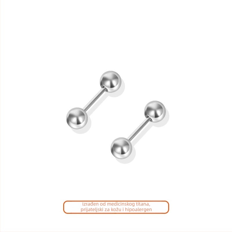 Naušnice od titan čelika 316L, geometrijski oblik, elektroplatiranje, jednostavan stil, unisex