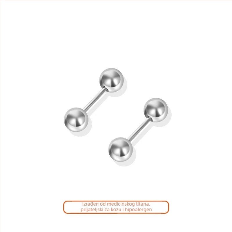 Naušnice od titan čelika 316L, geometrijski oblik, elektroplatiranje, jednostavan stil, unisex