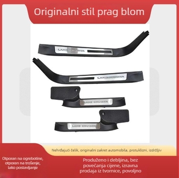 Jmt Nehrđajući čelični prag pločica s osvjetljenjem za Fj150/Fj200/Fj250 Prado AT