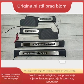 Jmt Nehrđajući čelični prag pločica s osvjetljenjem za Fj150/Fj200/Fj250 Prado AT