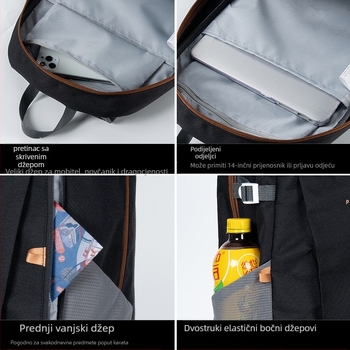 20L sklopivi ruksak za aktivnosti na otvorenom, vodootporan, unisex, s zakrivljenim naramenicama