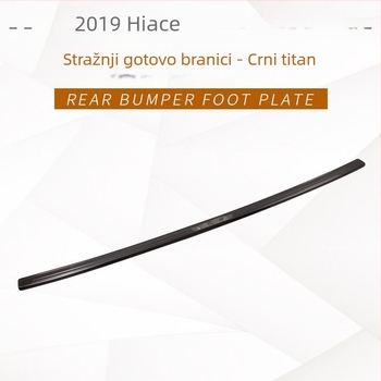 LED prag vrata od nehrđajućeg čelika za HIACE 2019 – unutarnja i vanjska LED pedala za dobrodošlicu te stražnji zaštitni panel