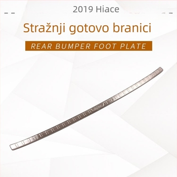 LED prag vrata od nehrđajućeg čelika za HIACE 2019 – unutarnja i vanjska LED pedala za dobrodošlicu te stražnji zaštitni panel