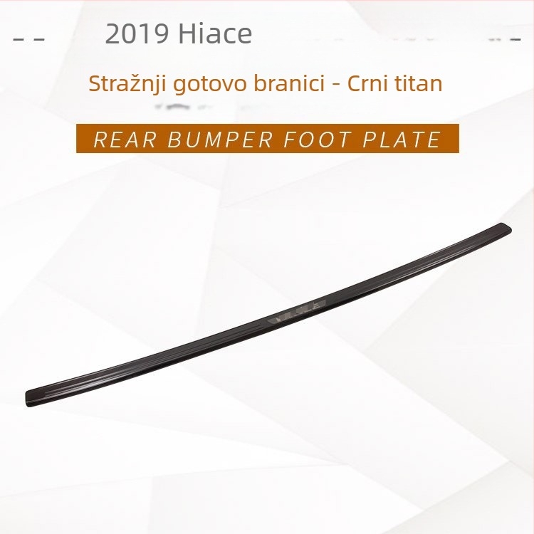 LED prag vrata od nehrđajućeg čelika za HIACE 2019 – unutarnja i vanjska LED pedala za dobrodošlicu te stražnji zaštitni panel