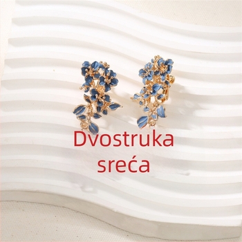 Ženske naušnice u drevnom kineskom stilu, U-oblik dizajn, cinkova zlitina, elektroplatiranje, književno retro