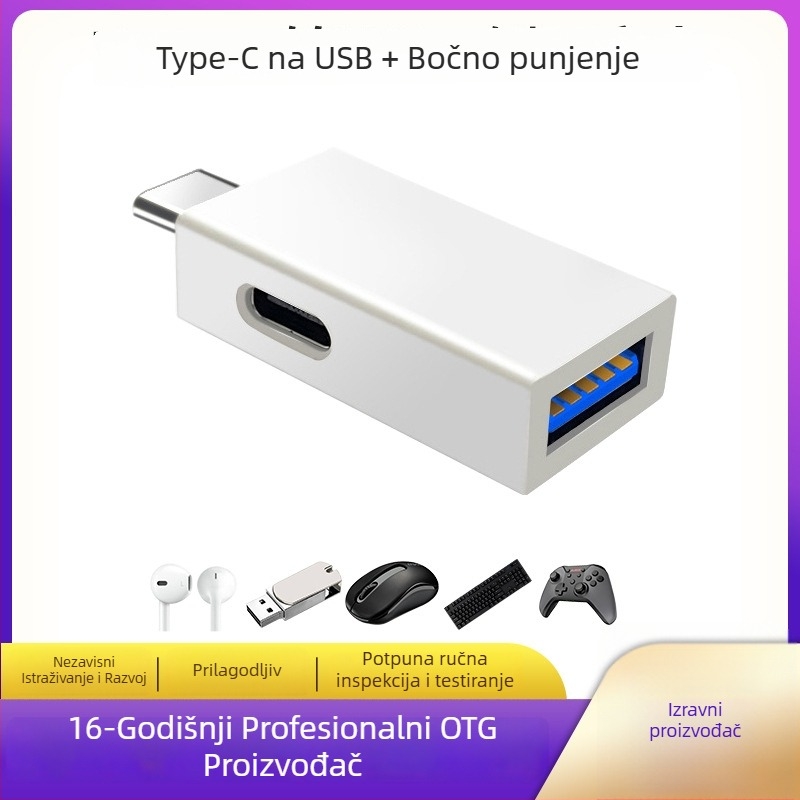 OTG USB 3.0 Type-C adapter s čitačem USB i karticama – Model YK16-08 za Android