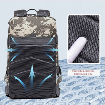 Novi sportski vanjski planinski ruksak, unisex, velika zapremina, kamuflažni uzorak, za putovanja i kampiranje, taktički stil