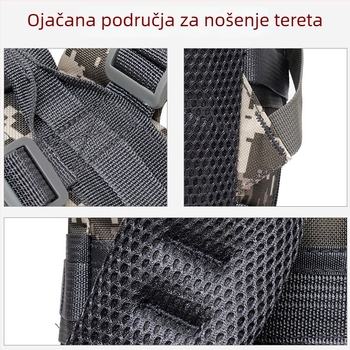 Novi sportski vanjski planinski ruksak, unisex, velika zapremina, kamuflažni uzorak, za putovanja i kampiranje, taktički stil