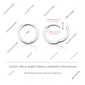 Bakrene naušnice s motivom četverolistne deteline, elektroplatirane, ženski stil