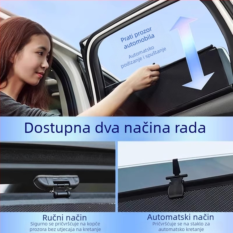 Zadnja teleskopna podesiva sjenila za bočni prozor Grand Koleos Xingyue L