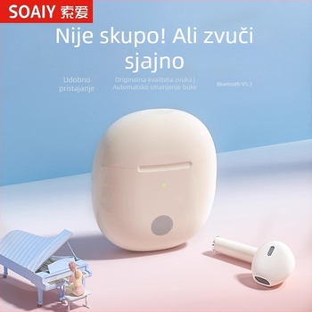 SR10 true wireless bežične slušalice, izuzetno dugo trajanje baterije, Bluetooth 5.3, IPX4, stereo za trčanje, glazbu i igrice