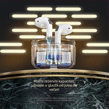 In-ear Bluetooth slušalice s redukcijom buke, stereo zvuk, Bluetooth 5.0, domet 10 m, trajanje baterije do 4 sata