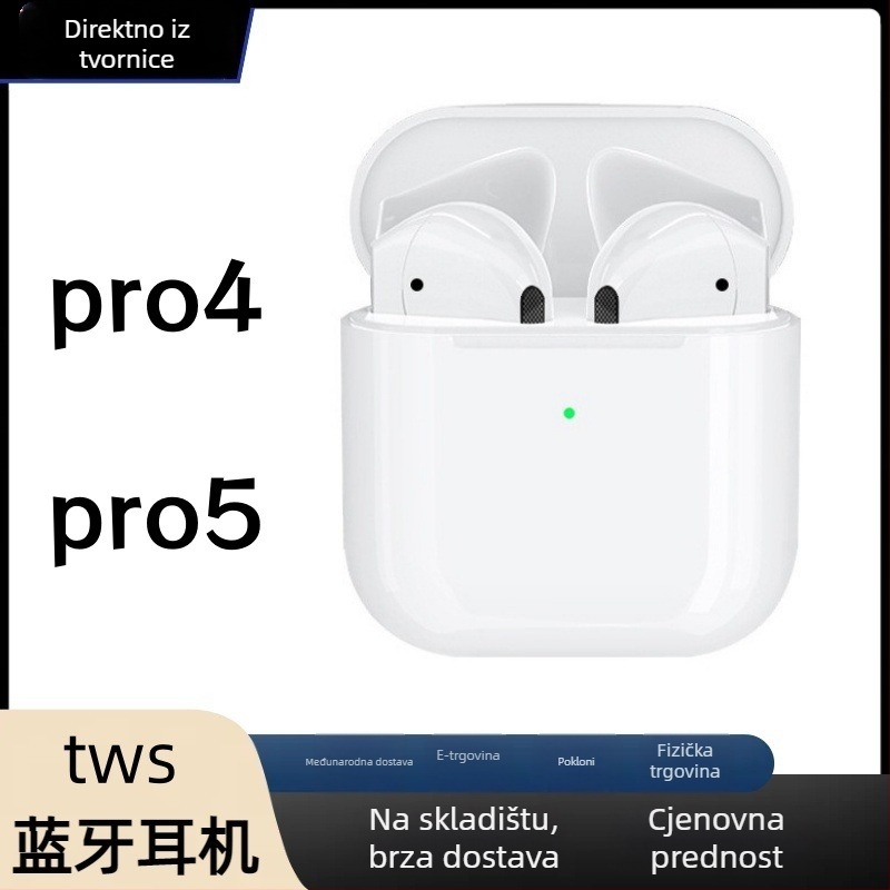 In-ear Bluetooth slušalice s redukcijom buke, stereo zvuk, Bluetooth 5.0, domet 10 m, trajanje baterije do 4 sata