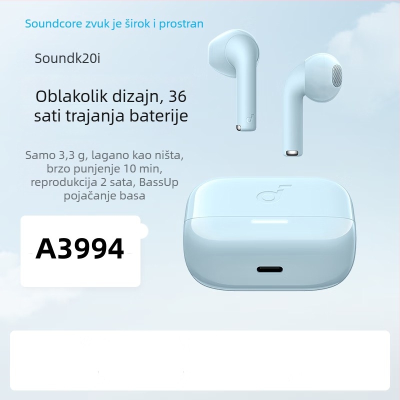 Bežične slušalice s kukom za uho Bluetooth, montirane na uho, jednostavan stil