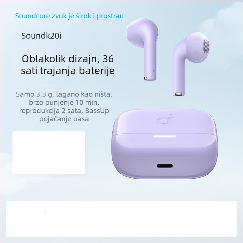 Bežične slušalice s kukom za uho Bluetooth, montirane na uho, jednostavan stil