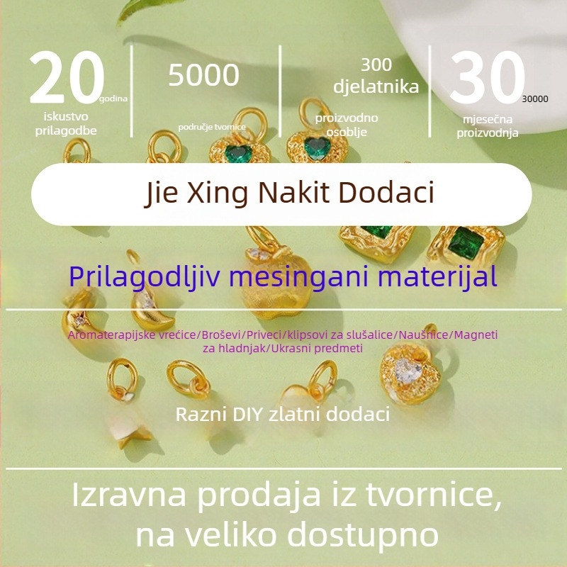 Privesak za retrovizor automobila, mesing, elektroplatirano, kineskog stila zodijak konj