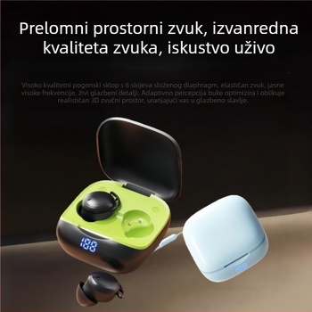 Slušalice za san: bezbolne za bočni san, In-Ear, redukcija buke, Bluetooth 5.4, trajanje baterije 4–8 sati