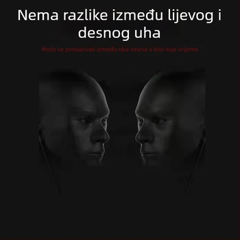 In-ear žične slušalice, jednostrani kratki kabel, 3,5 mm priključak, 13 mm driver, 16 Ω, 20–20000 Hz