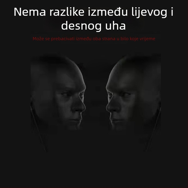 In-ear žične slušalice, jednostrani kratki kabel, 3,5 mm priključak, 13 mm driver, 16 Ω, 20–20000 Hz
