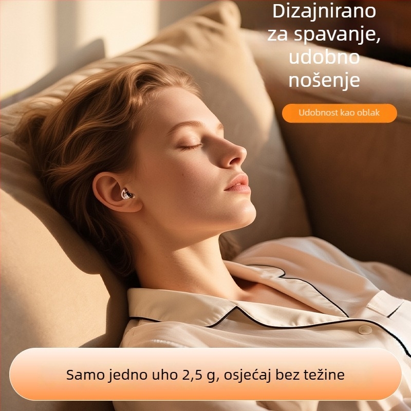 Bluetooth slušalice za spavanje, ušni dizajn, uz uklanjanje buke, trajanje baterije 4–8 sati, domet 15 m, Bluetooth 5.3+EDR, stereo zvuk