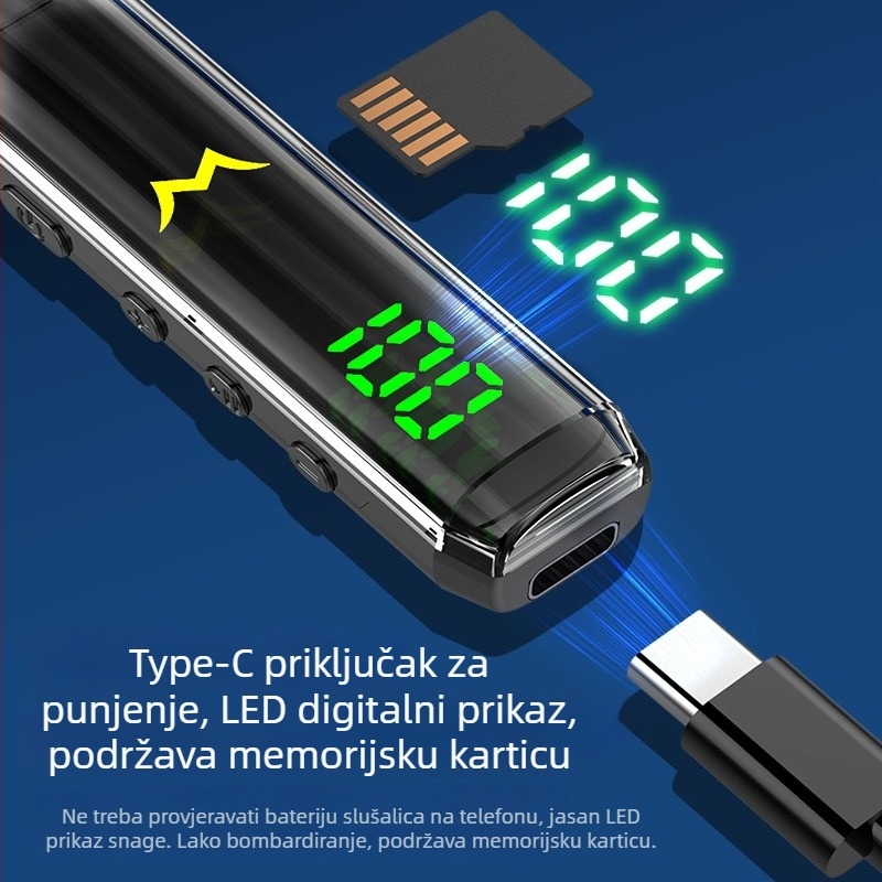 Bluetooth slušalice za vratni pojas s otklanjanjem buke, dugo vrijeme rada baterije i reprodukcijom glazbe za sport (Bluetooth 5.0; dizajn za vrat; trajanje baterije >8 sati; vodootporne; reprodukcija glazbe)