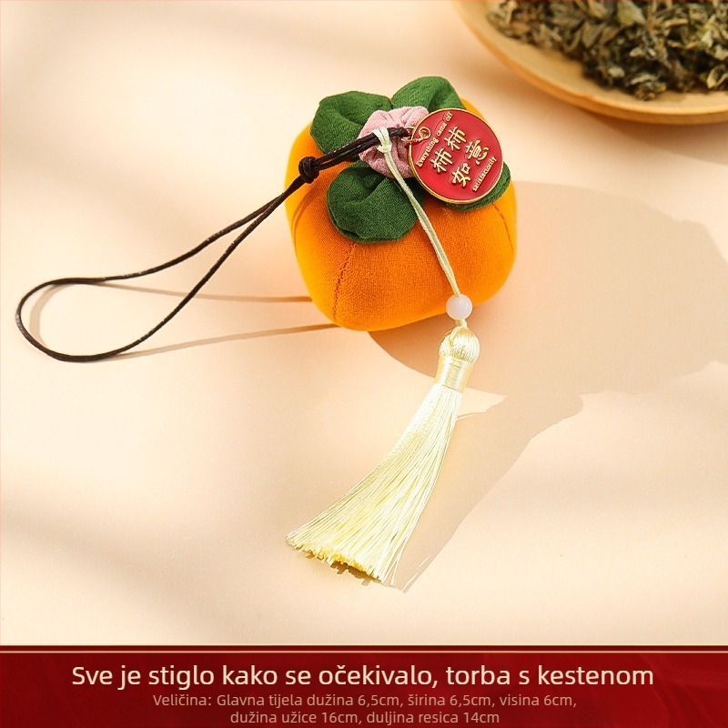 Viseći mugwort paketić za Festival Dragon Boat — Ručno izrađeno, Tiskana pamuk + mugwort, Podrijetlo Yiwu, Proljeće 2025, Izvorni dizajn