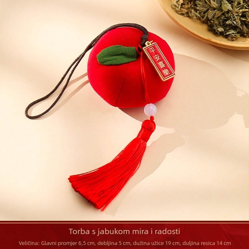 Viseći mugwort paketić za Festival Dragon Boat — Ručno izrađeno, Tiskana pamuk + mugwort, Podrijetlo Yiwu, Proljeće 2025, Izvorni dizajn