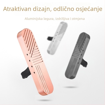 Auto aromaterapijski klip za ventilaciju - legura, motiv biljaka, dekoracija, repelent protiv komaraca, osvježenje, sterilizacija, Zhenping Jewelry