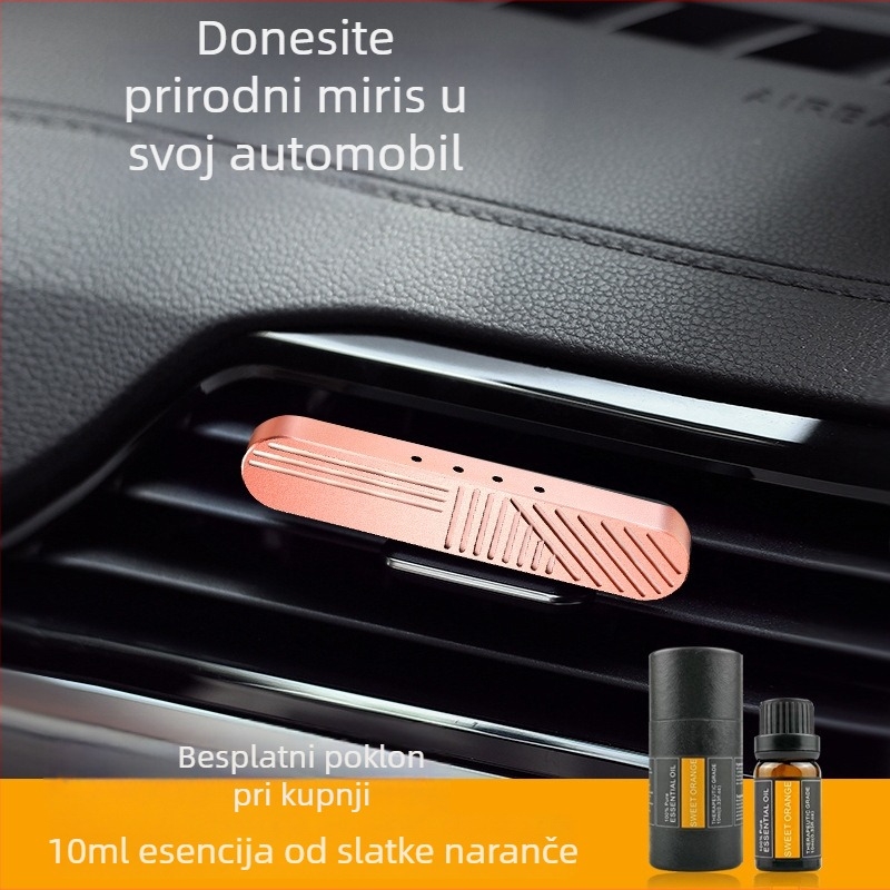 Auto aromaterapijski klip za ventilaciju - legura, motiv biljaka, dekoracija, repelent protiv komaraca, osvježenje, sterilizacija, Zhenping Jewelry