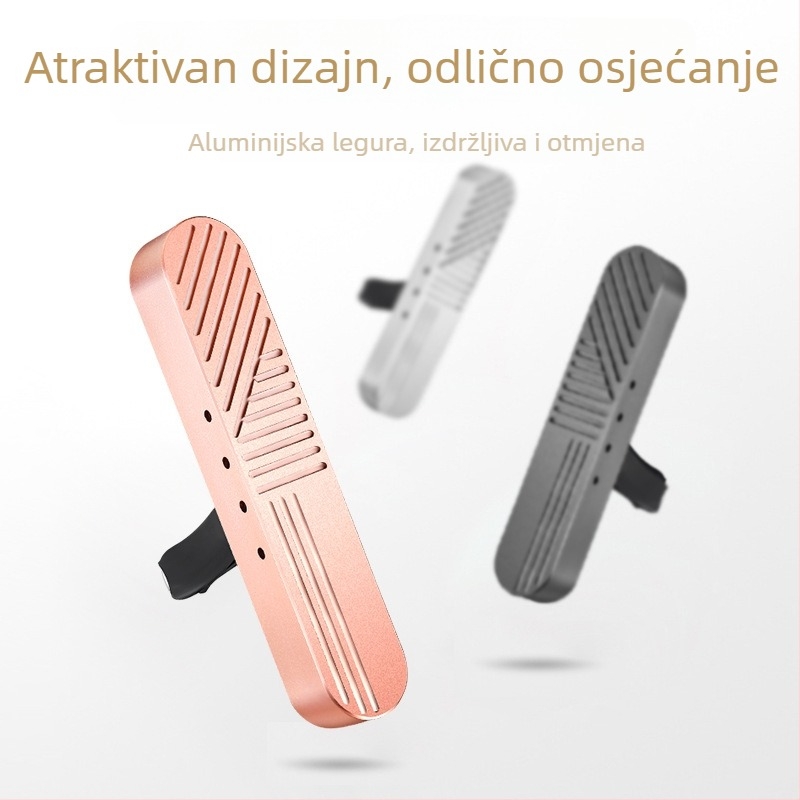 Auto aromaterapijski klip za ventilaciju - legura, motiv biljaka, dekoracija, repelent protiv komaraca, osvježenje, sterilizacija, Zhenping Jewelry